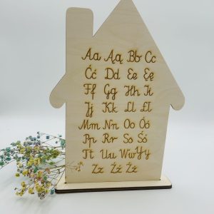 ALFABET NA BIURKO Z POLSKIMI LITERAMI