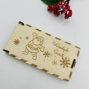 Drewniane Pudełko na Pieniądze – Święta Bożego Narodzenia