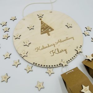 PERSONALIZOWANY KALENDARZ ADWENTOWY Z CHOINKĄ