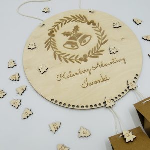 PERSONALIZOWANY KALENDARZ ADWENTOWY Z DZWONKIEM