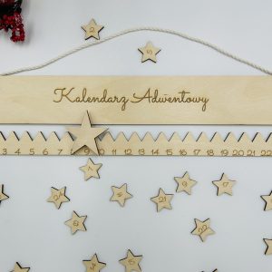 Kalendarz adwentowy ze sklejki – odliczanie do Świąt z przesuwaną gwiazdką 🎄