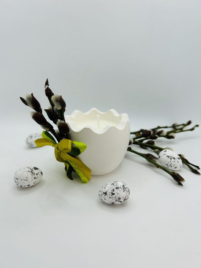 Świeca sojowa w gipsowej skorupce – 100 ml