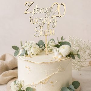 Topper na tort 12 cm (rocznica)