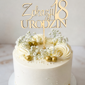 Topper na tort 12 cm (urodziny)