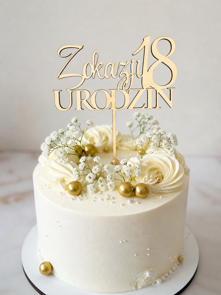 Topper na tort 12 cm (urodziny)