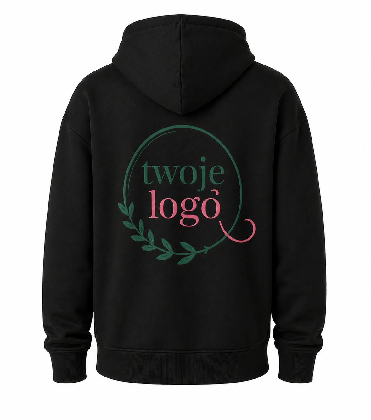 Bluza damska z haftem przód + tył "Twoje logo" - obrazek 2