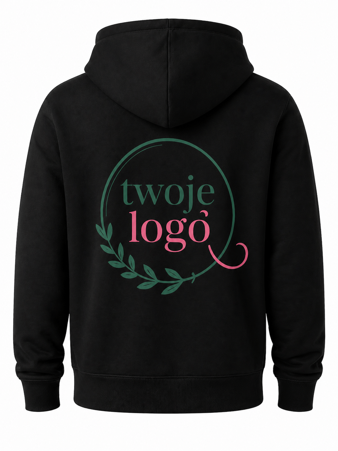 Bluza męska z haftem tył – „Twoim logiem” - obrazek 3