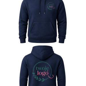 Bluza męska z haftem przód + tył – „Twoim logiem”
