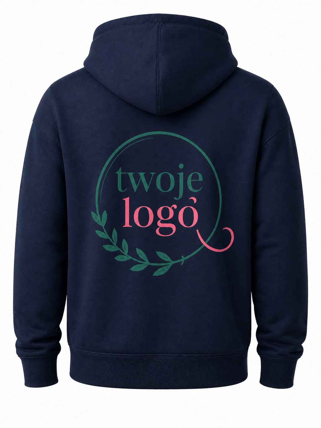 Bluza męska z haftem tył – „Twoim logiem” - obrazek 4