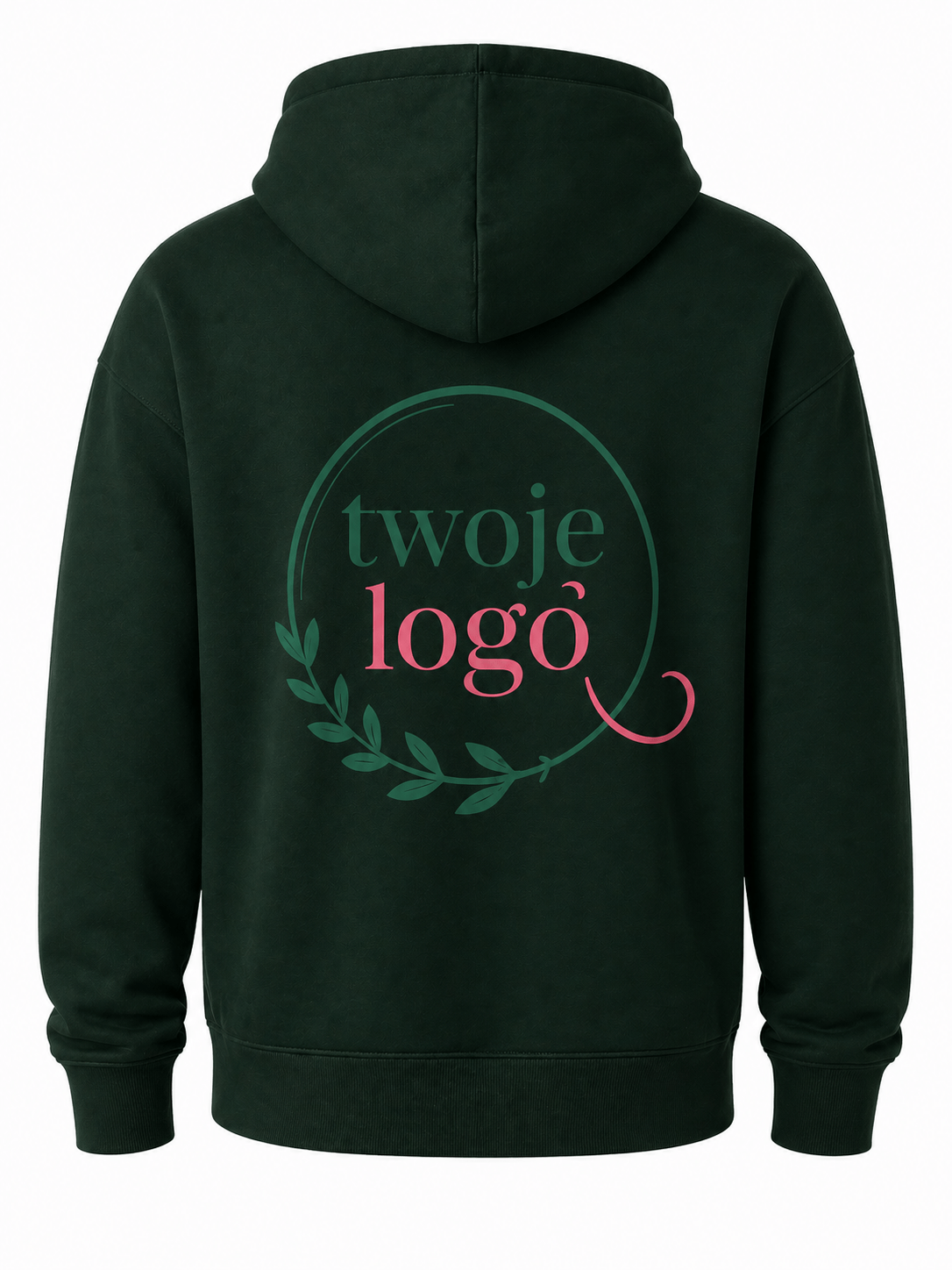Bluza męska z haftem tył – „Twoim logiem” - obrazek 2